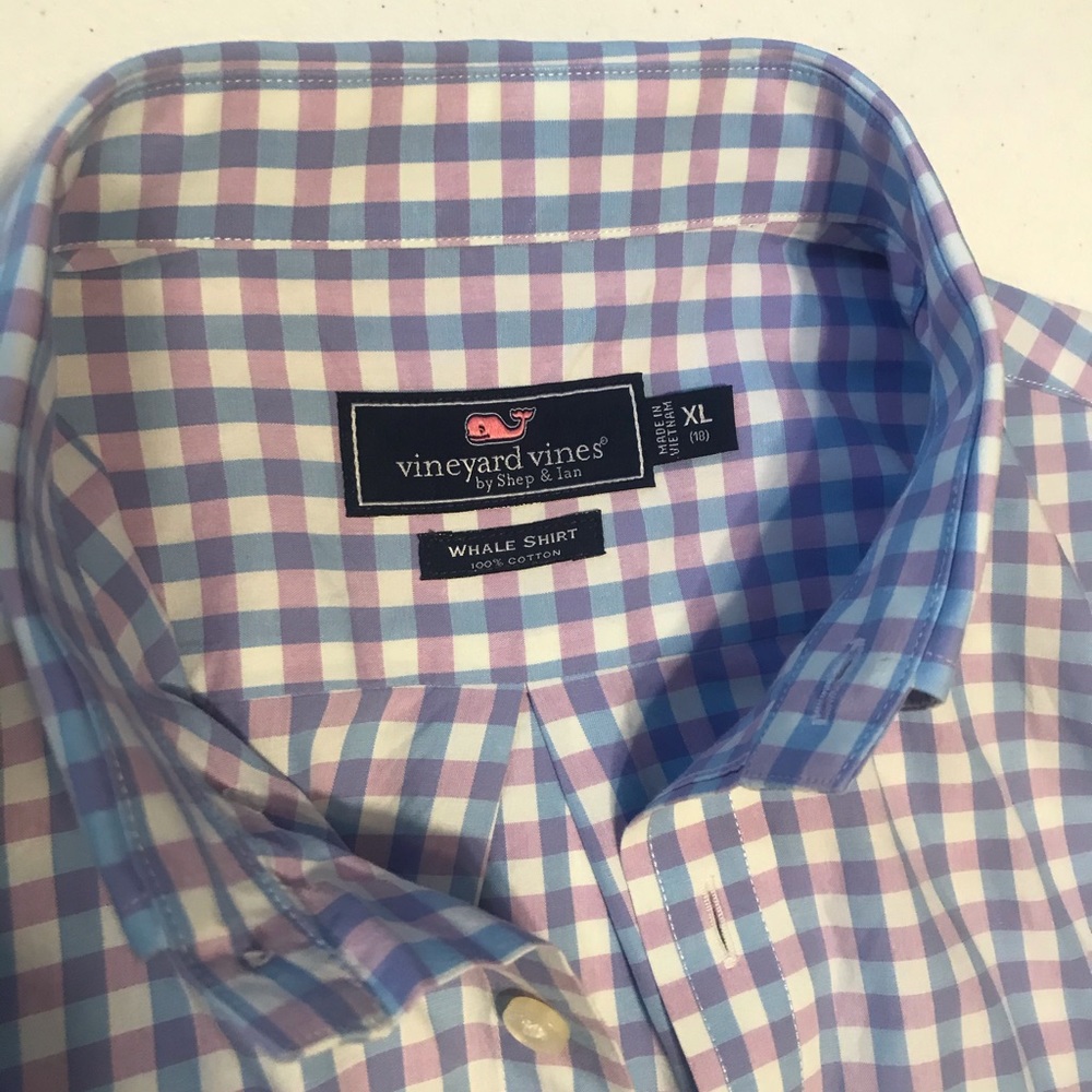 Vineyard Vines boys 18 XL button down shirt
